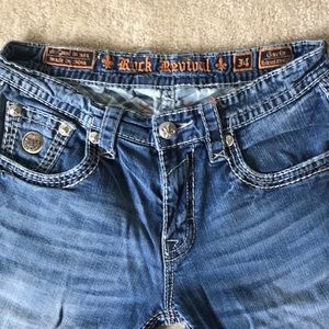 Men’s rock revival jeans size 34 length 32